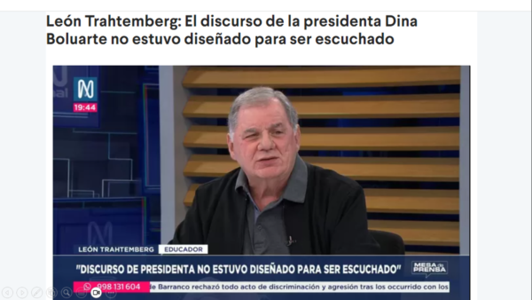 El discurso de la presidenta Dina Boluarte no estuvo diseñado para ser escuchado sino para el archivo